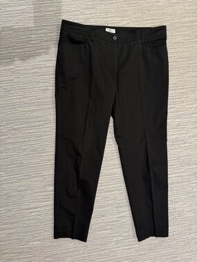Brunello Cucinelli Classic Black Straight-Leg Pants size 12